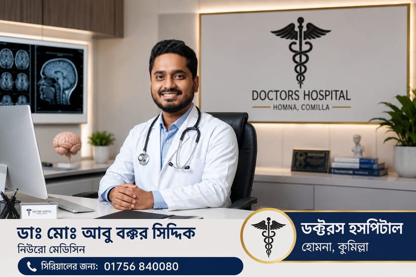 ডাঃ মোঃ আবু বক্কর সিদ্দিক - মেডিসিন বিশেষজ্ঞ, ডক্টরস হাসপাতাল কুমিল্লা