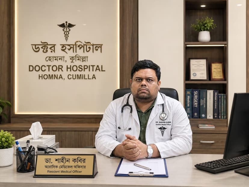 ডাঃ মোঃ শাহীন কবির - আবাসিক মেডিক্যাল অফিসার, ডক্টরস হাসপাতাল কুমিল্লা