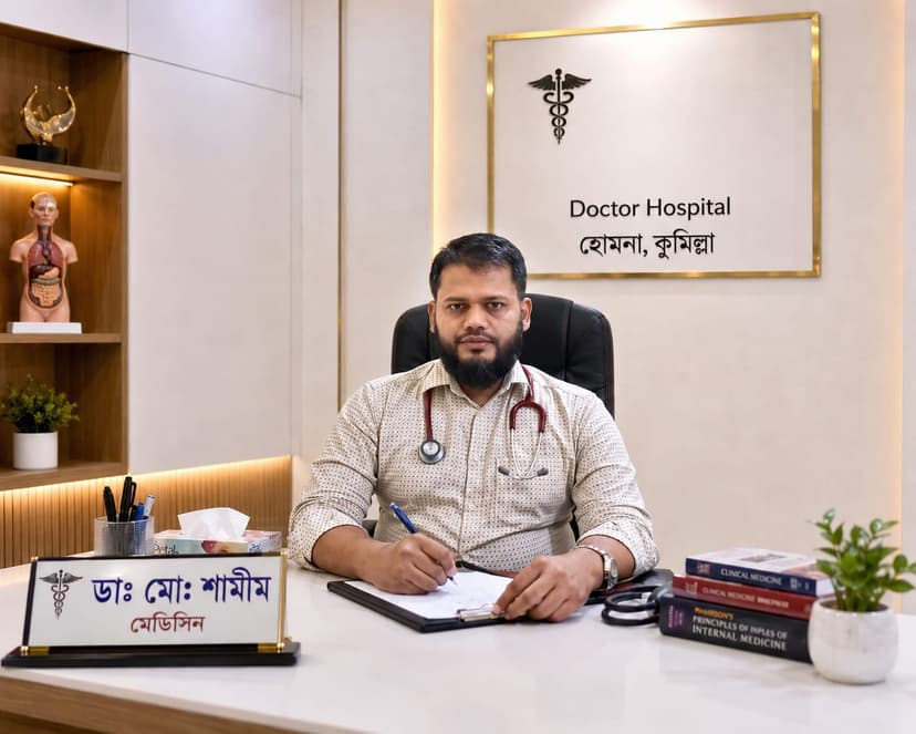 ডাঃ মোঃ শামীম - ট্রান্সফিউশন মেডিসিন বিশেষজ্ঞ, ডক্টরস হাসপাতাল কুমিল্লা